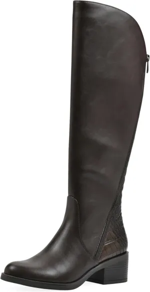 WHITE MOUNTAIN Women's Cushaw Block Heeled Tall Shaft Riding Boot