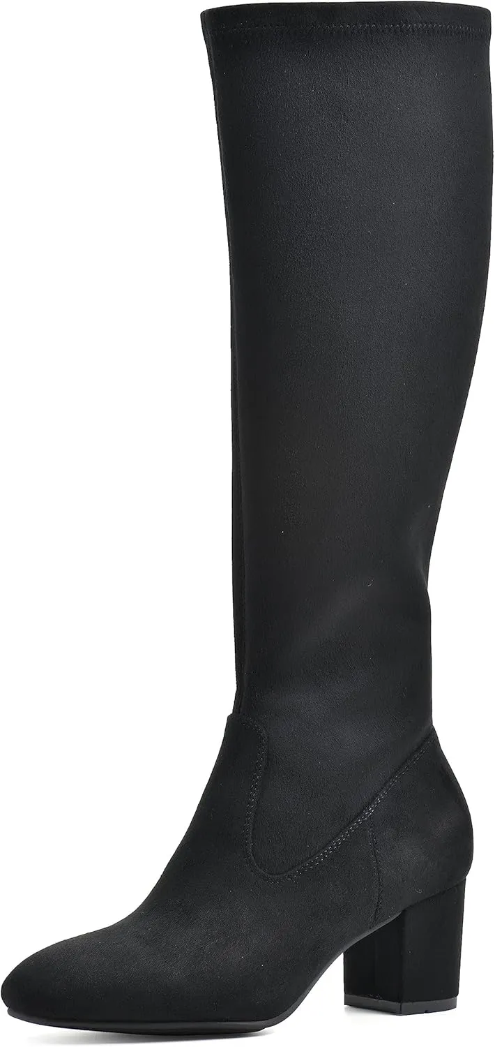 WHITE MOUNTAIN Women's Shoes Freesia Block Heel Tall Boot
