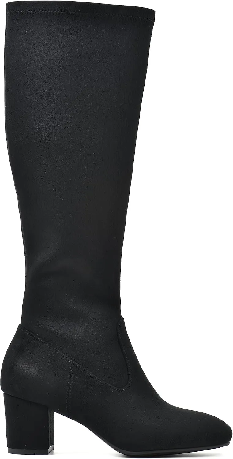 WHITE MOUNTAIN Women's Shoes Freesia Block Heel Tall Boot