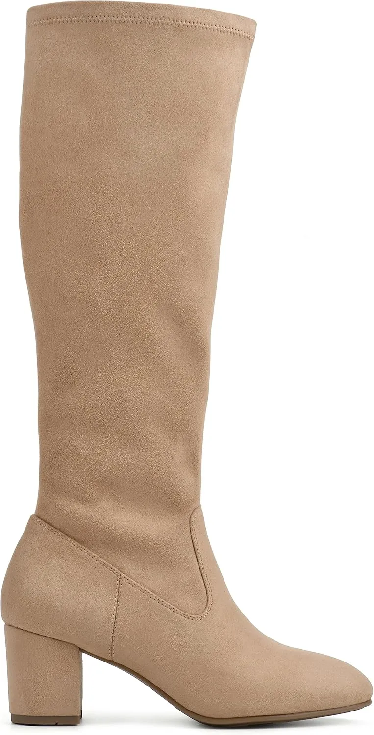 WHITE MOUNTAIN Women's Shoes Freesia Block Heel Tall Boot