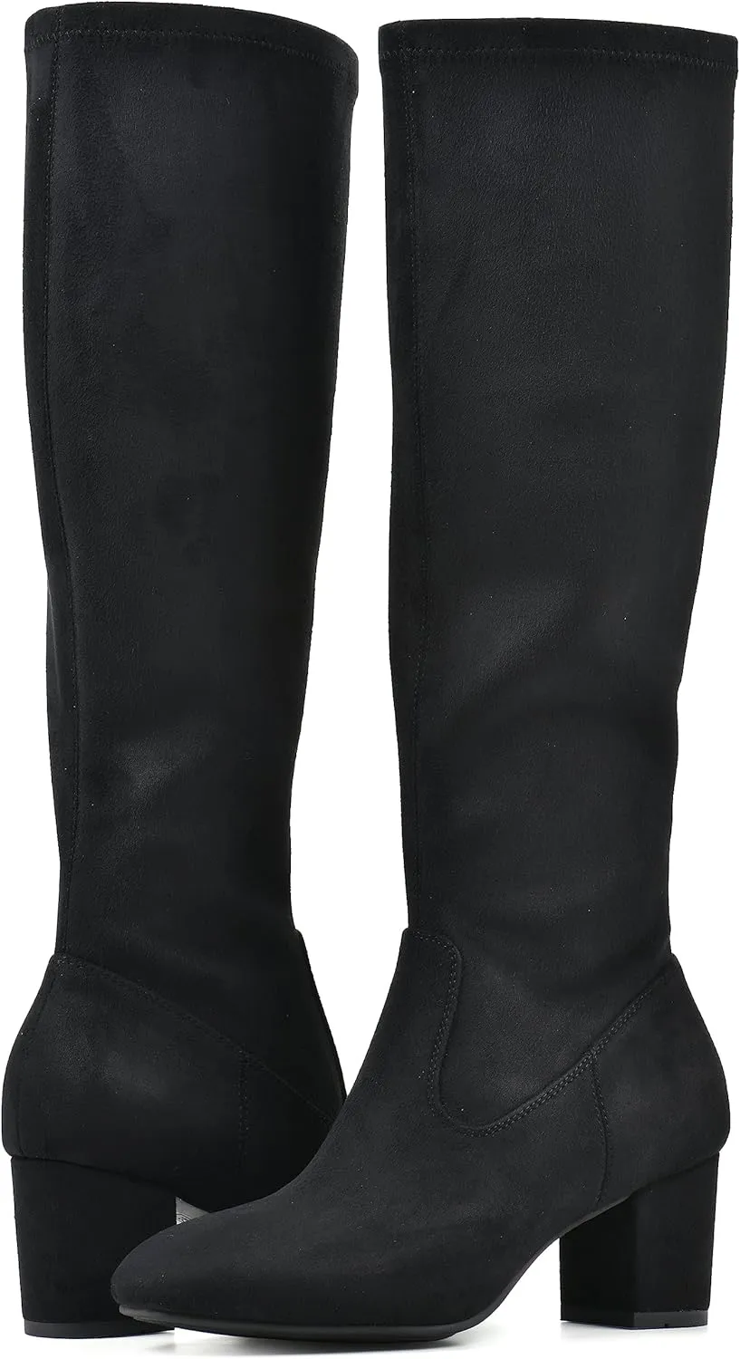 WHITE MOUNTAIN Women's Shoes Freesia Block Heel Tall Boot