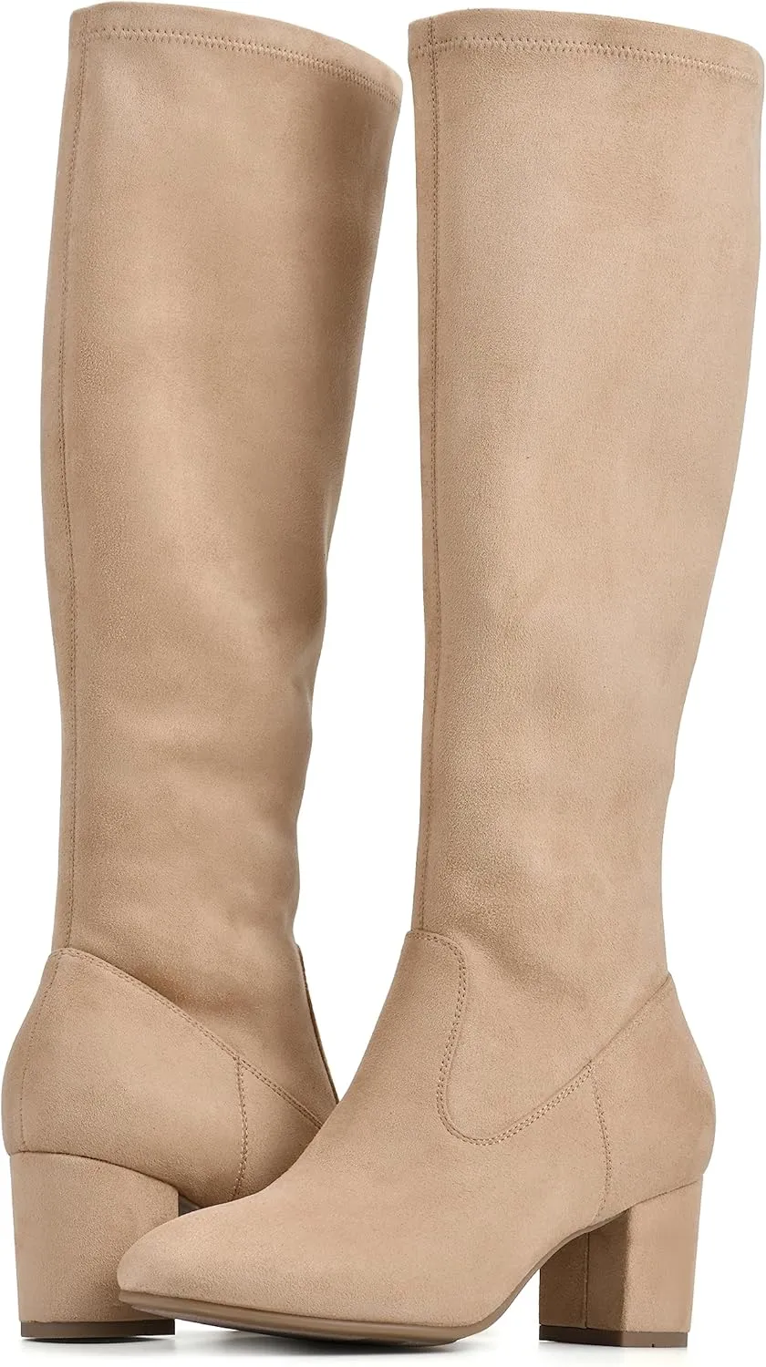 WHITE MOUNTAIN Women's Shoes Freesia Block Heel Tall Boot
