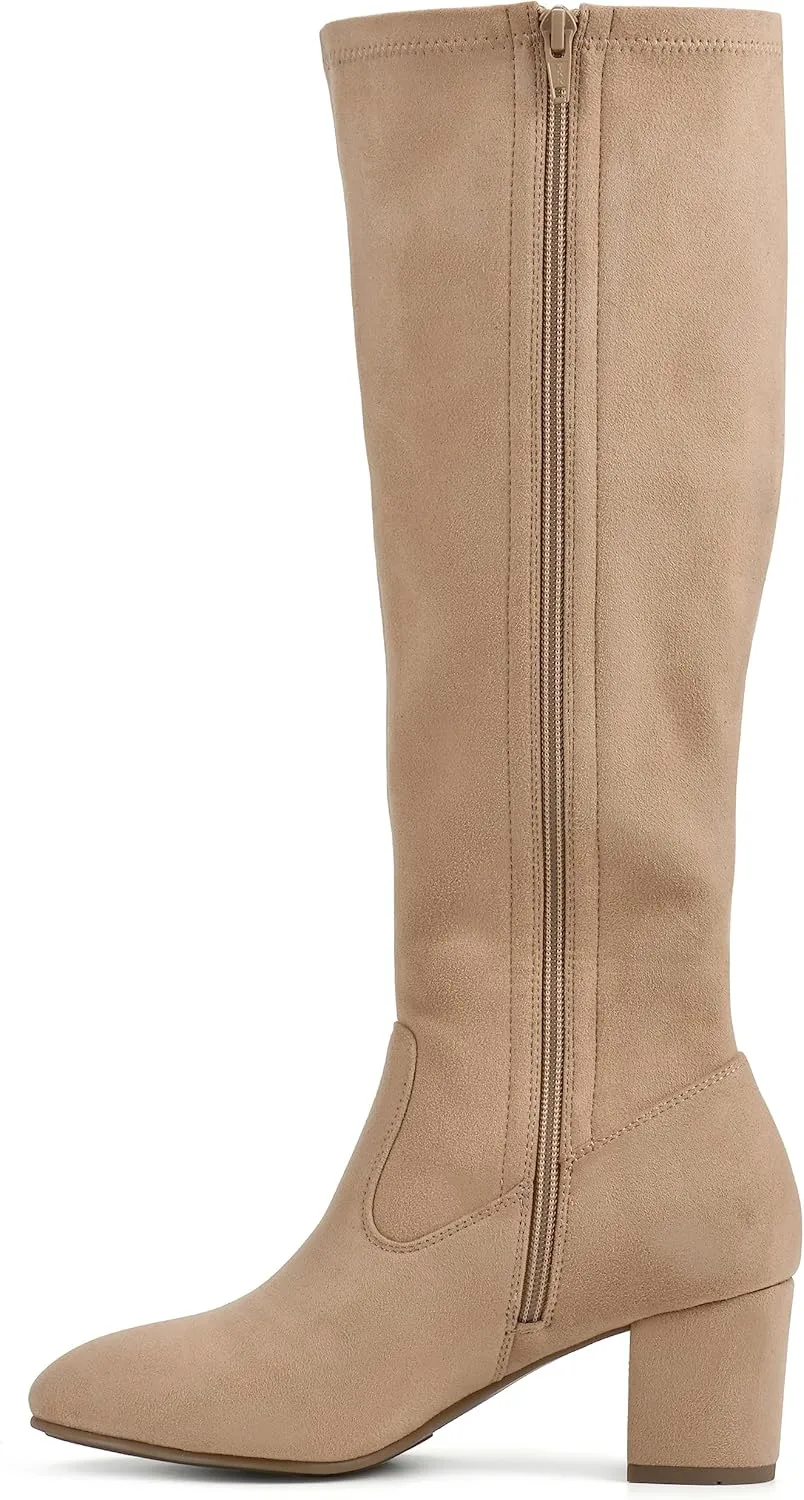 WHITE MOUNTAIN Women's Shoes Freesia Block Heel Tall Boot