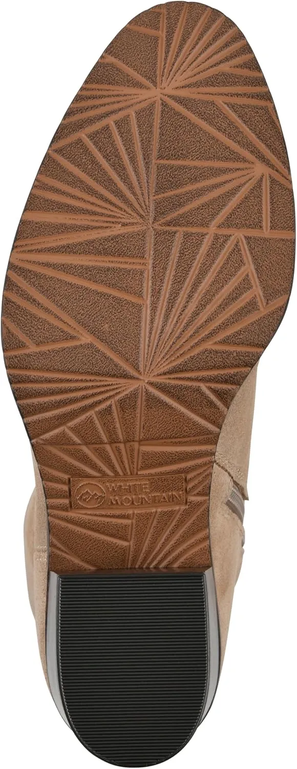 WHITE MOUNTAIN Women's Tater Block Heeled Tall Shaft Boot