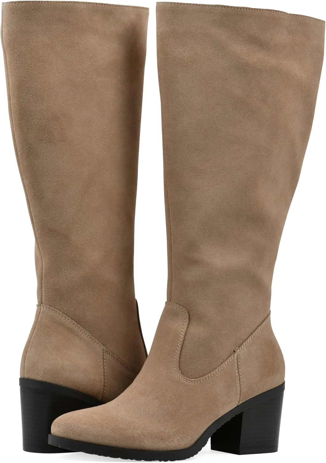 WHITE MOUNTAIN Women's Tater Block Heeled Tall Shaft Boot
