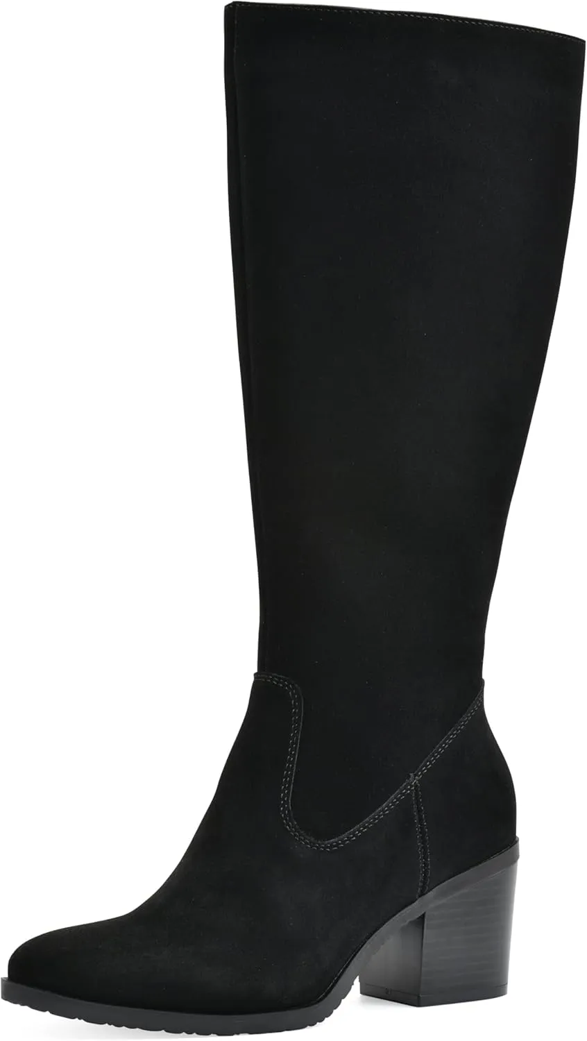 WHITE MOUNTAIN Women's Tater Block Heeled Tall Shaft Boot