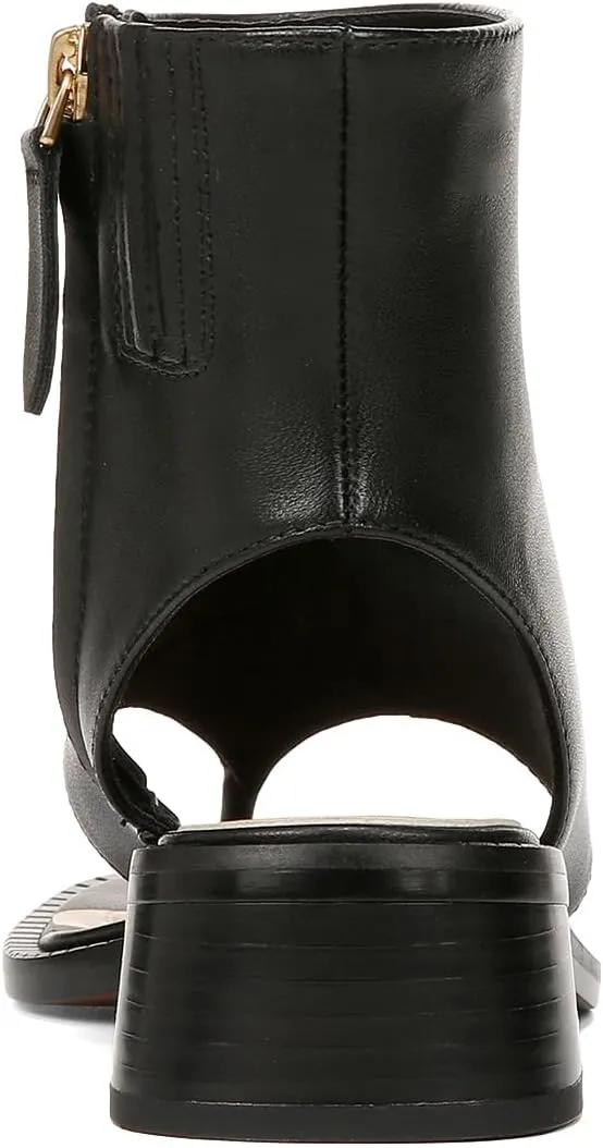 Women Ankle Sandals Boots Chunky Low Heels Flip Flop Open Toe Side Zippers Shoe Shopping Party Prom Size 4-16 US