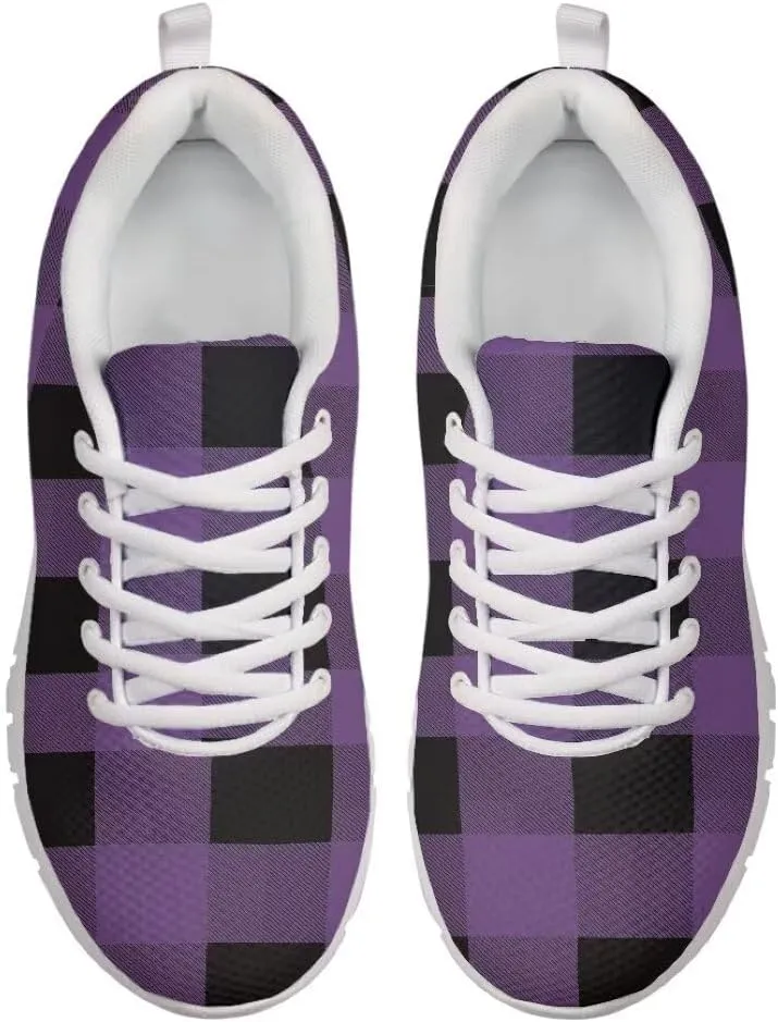 Women Running Shoes Non Slip Comfortable White Sole Lace Up Lightweight Sneaker