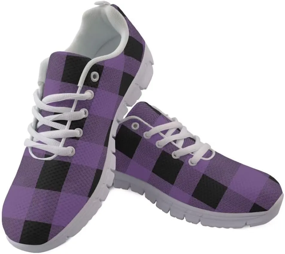 Women Running Shoes Non Slip Comfortable White Sole Lace Up Lightweight Sneaker