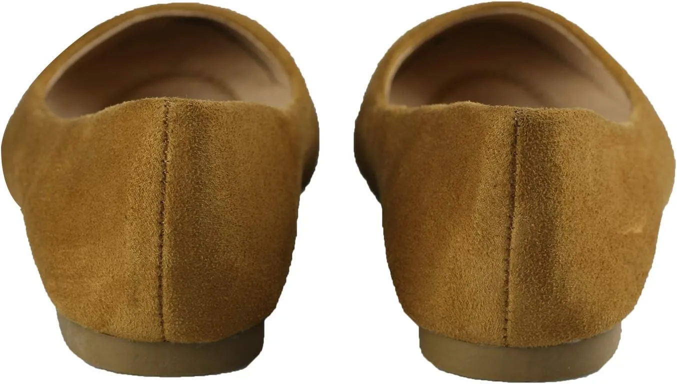 Women's Ballet Flats Pointed Toe Classic Slip On Loafer Shoes Suede/Patent Summer Wedding Shoes