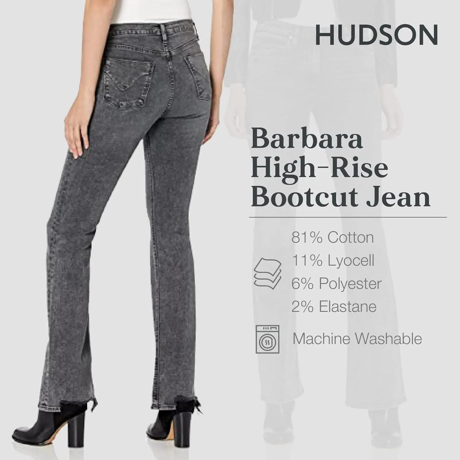 Women's Barbara High-Rise Boot-Cut Jean