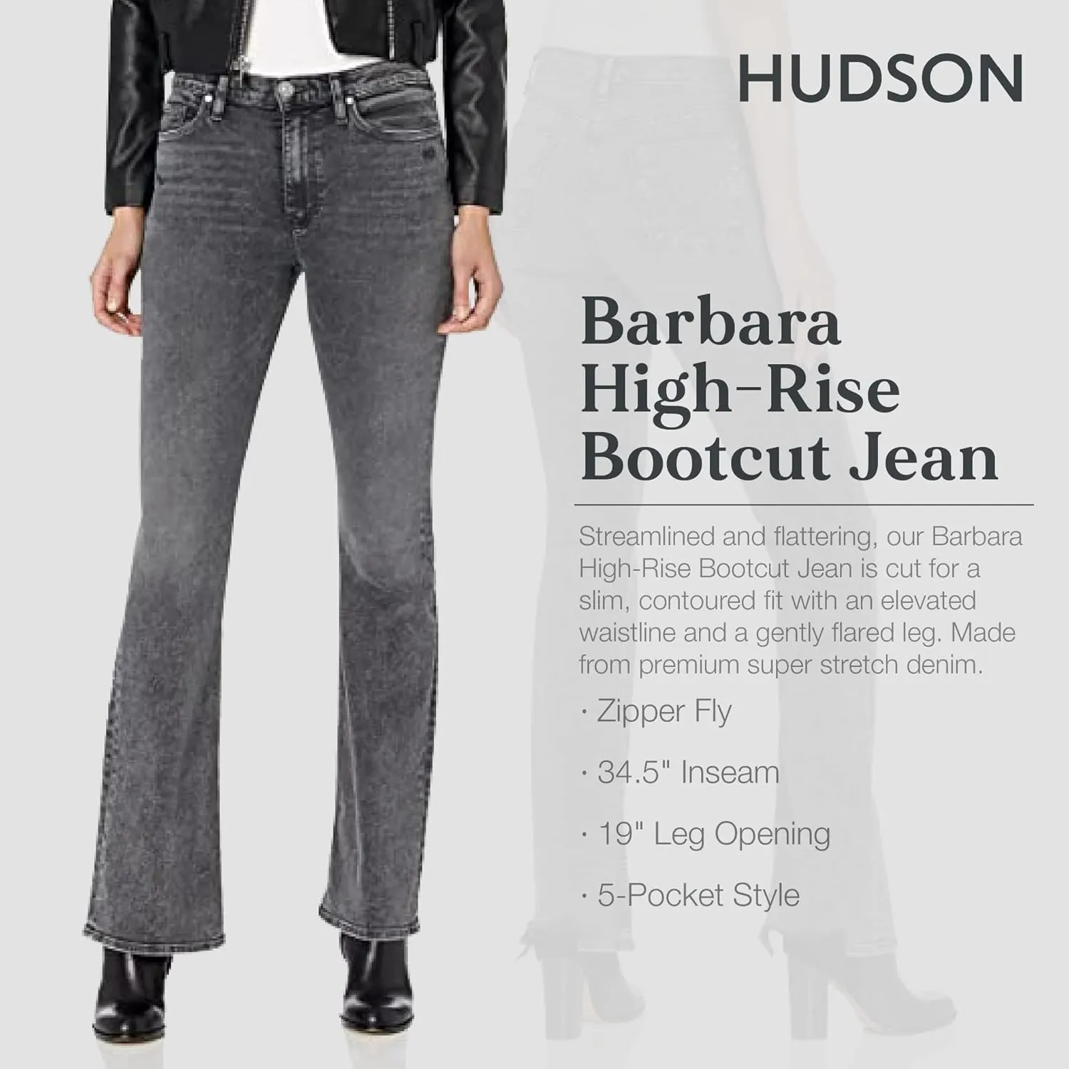 Women's Barbara High-Rise Boot-Cut Jean