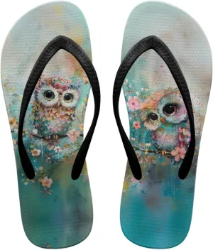 Women's Flip-Flops Cartoon Animal Pattern Slippers Women's Casual Beach Sandals Soft & Comfortable Sole