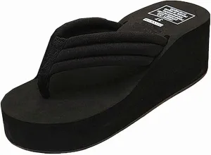 Womens Flip Flops Wedge Sandals High-Heeled Slippers