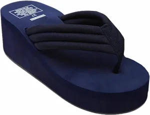 Womens Flip Flops Wedge Sandals High-Heeled Slippers