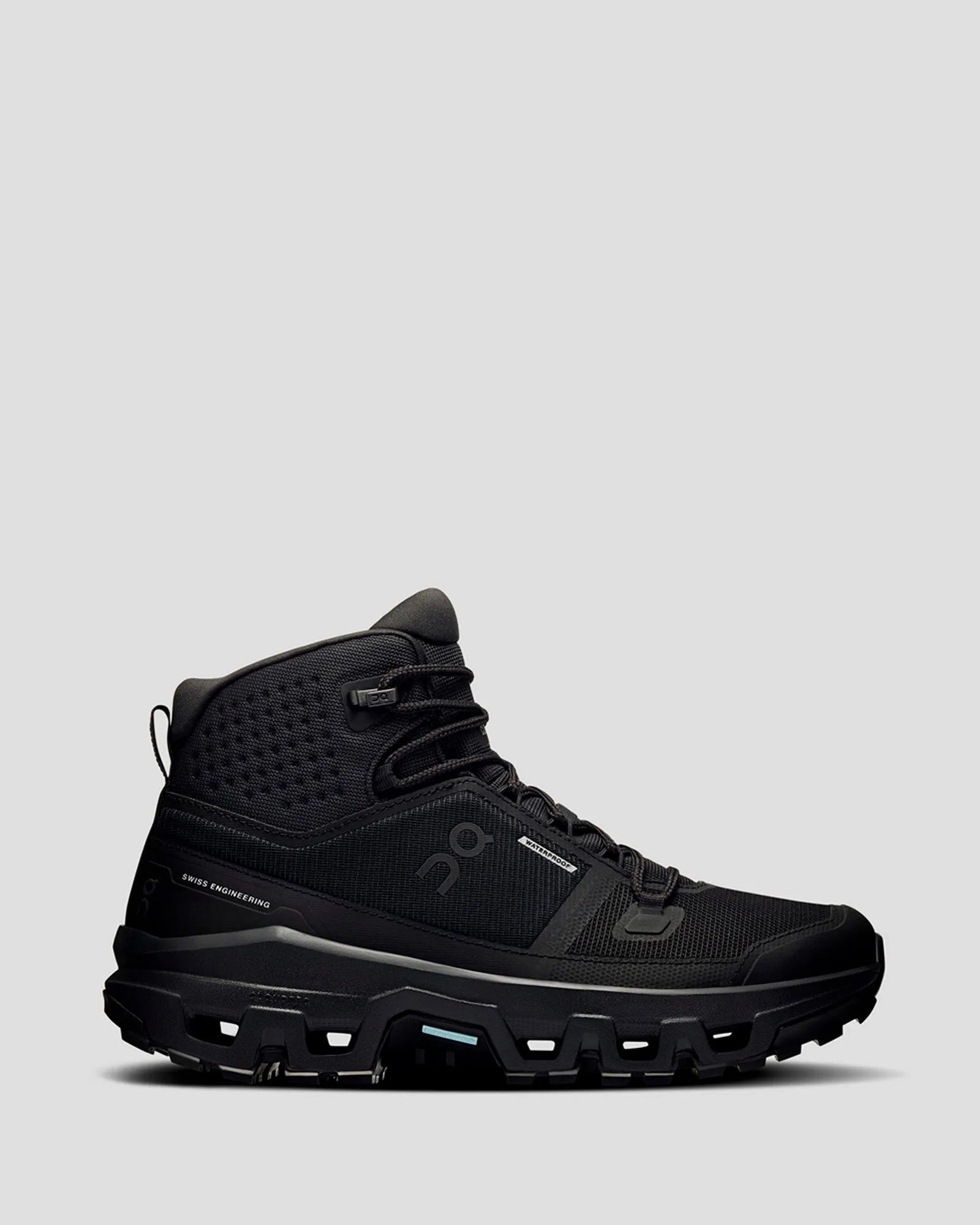 Women's On Cloudrock Waterproof Mid Hiking Boots - Black/Black