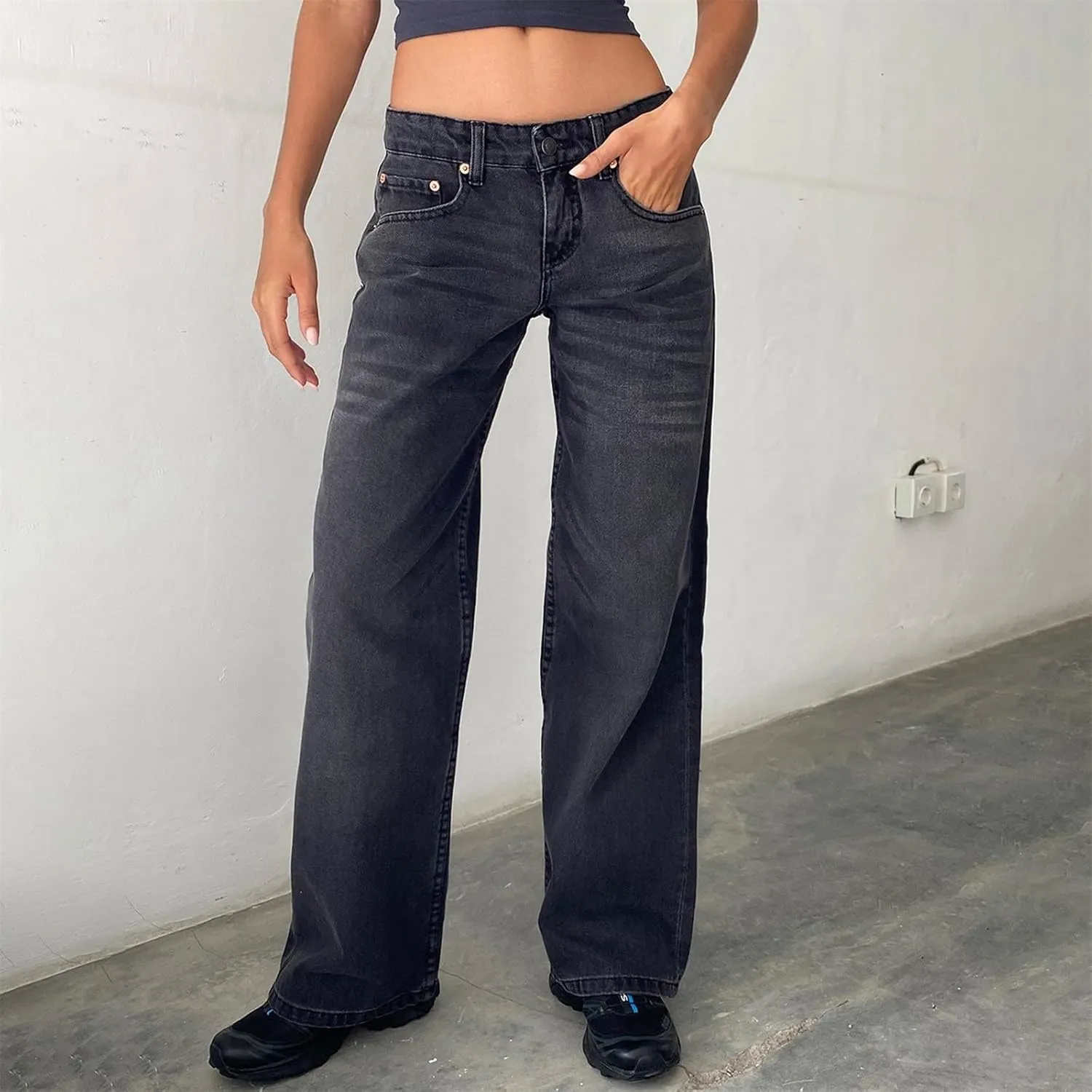 Womens Rise Stretch Boot Cut Jeans Fitting High Waisted Jeans Jeans Womans Woman's Jeans Jean