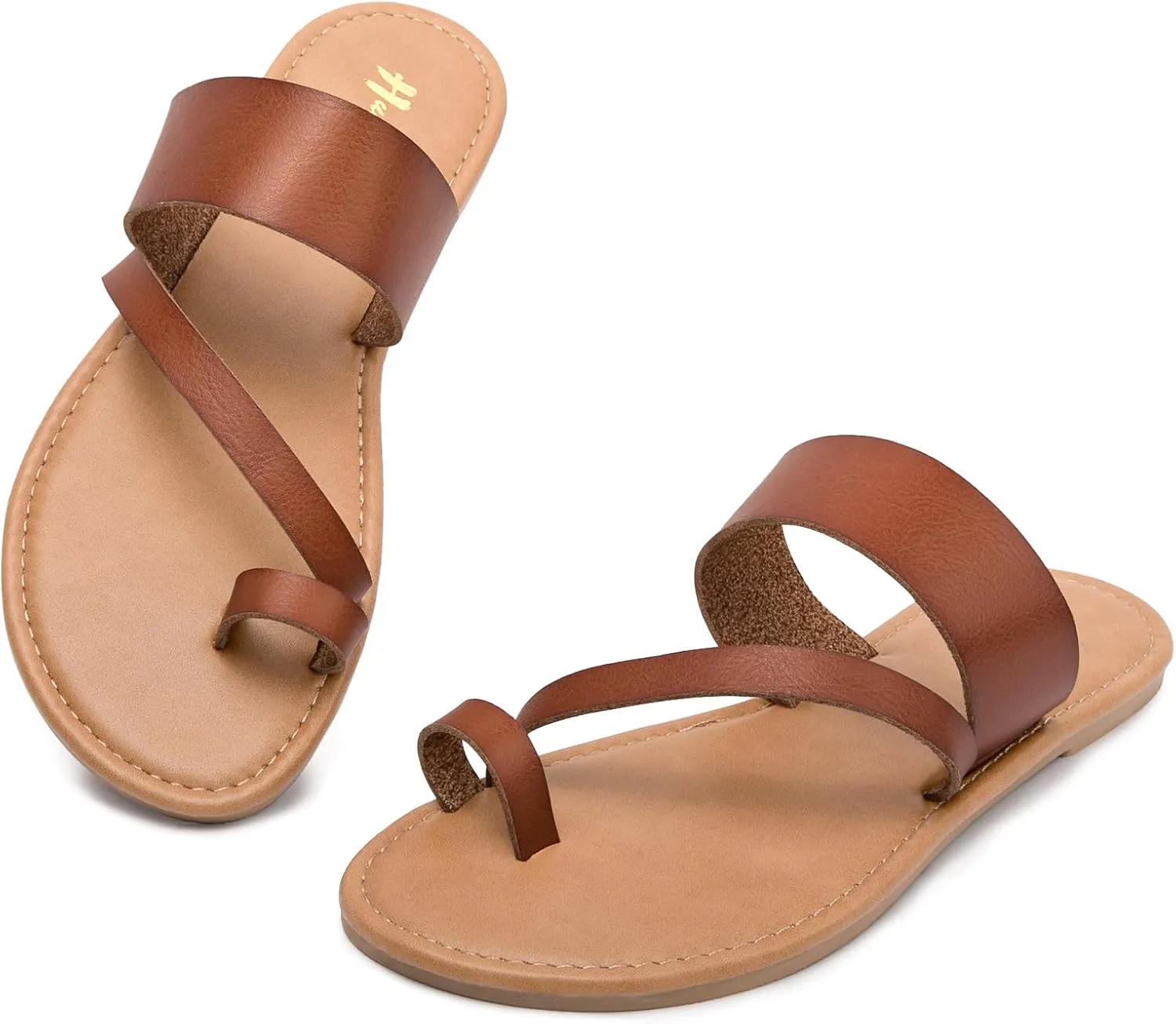 Women's Slide Sandals Slip On Flat Flip Flop Thong Casual Summer