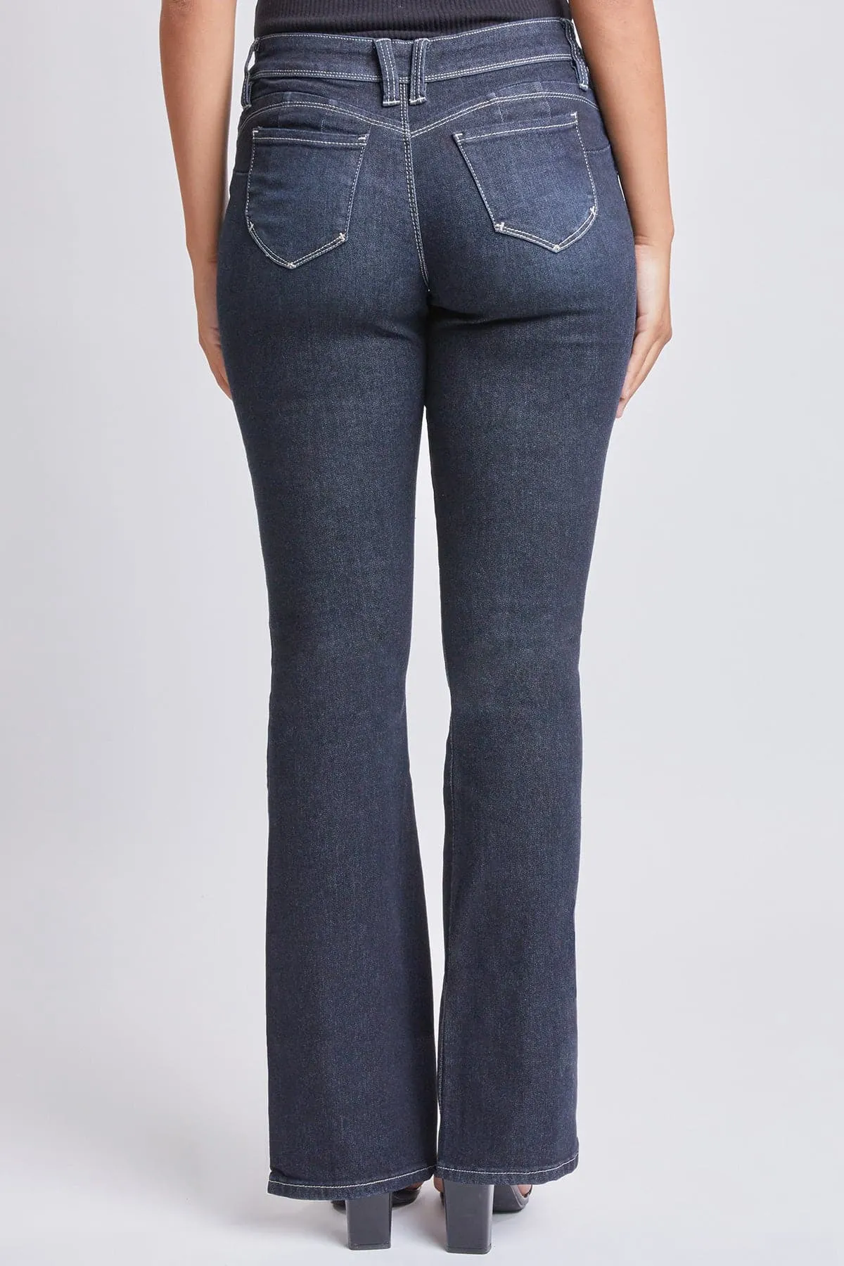 Women’s Sustainable WannaBettaButt Mid Rise Bootcut Jeans Jacket From YMI JEANS