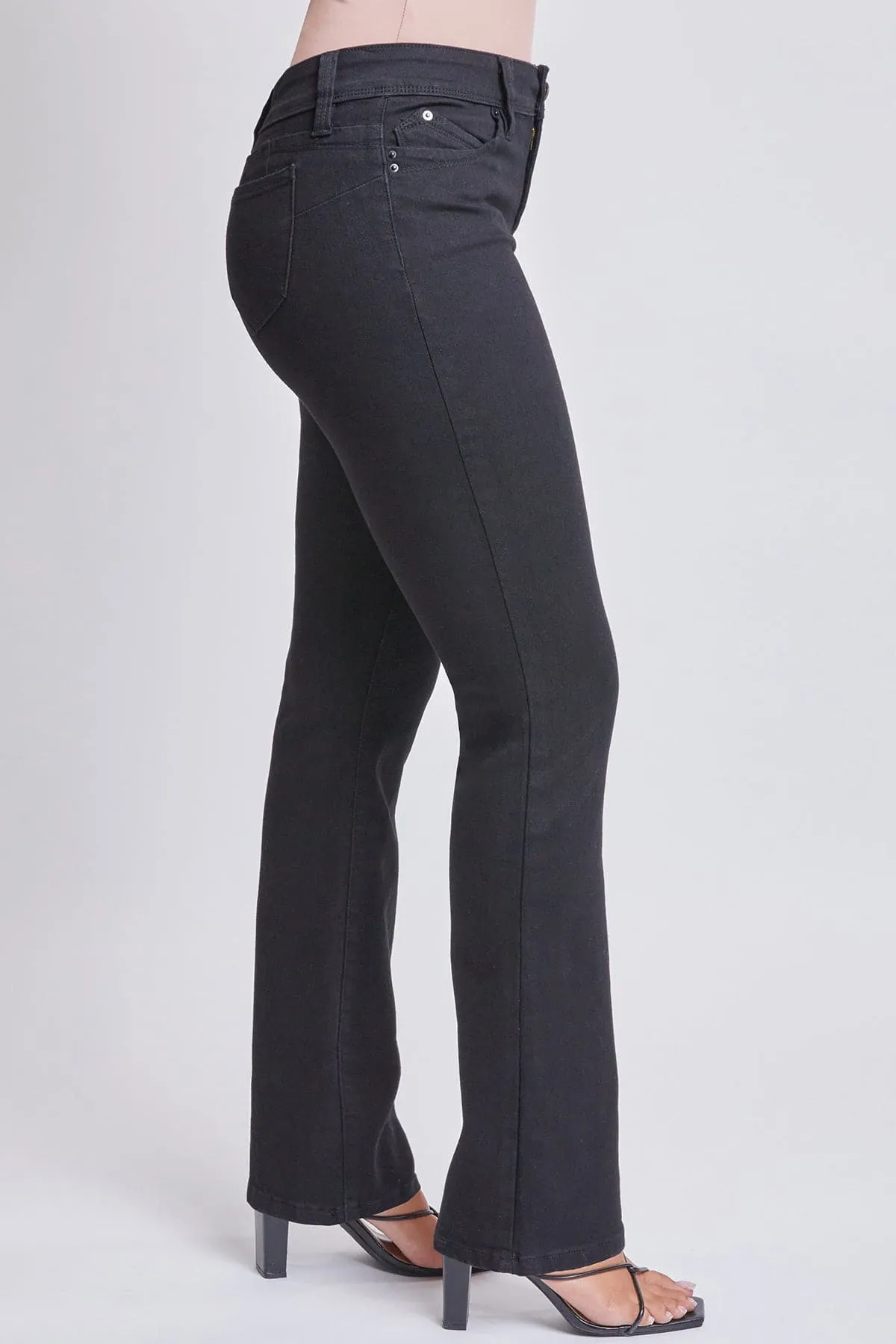 Women’s Sustainable WannaBettaButt Mid Rise Bootcut Jeans Jacket From YMI JEANS