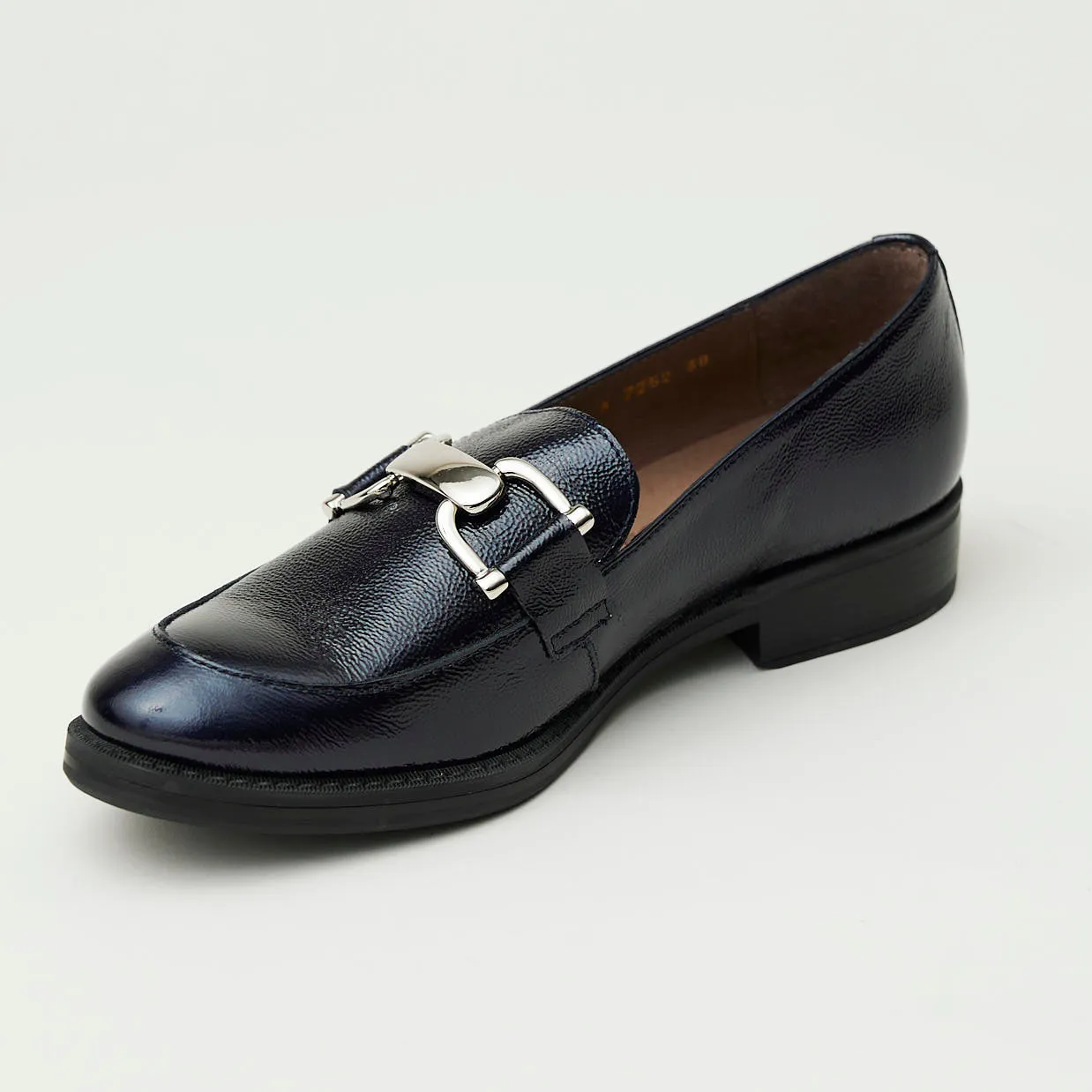 Wonders Navy Patent Leather Loafers