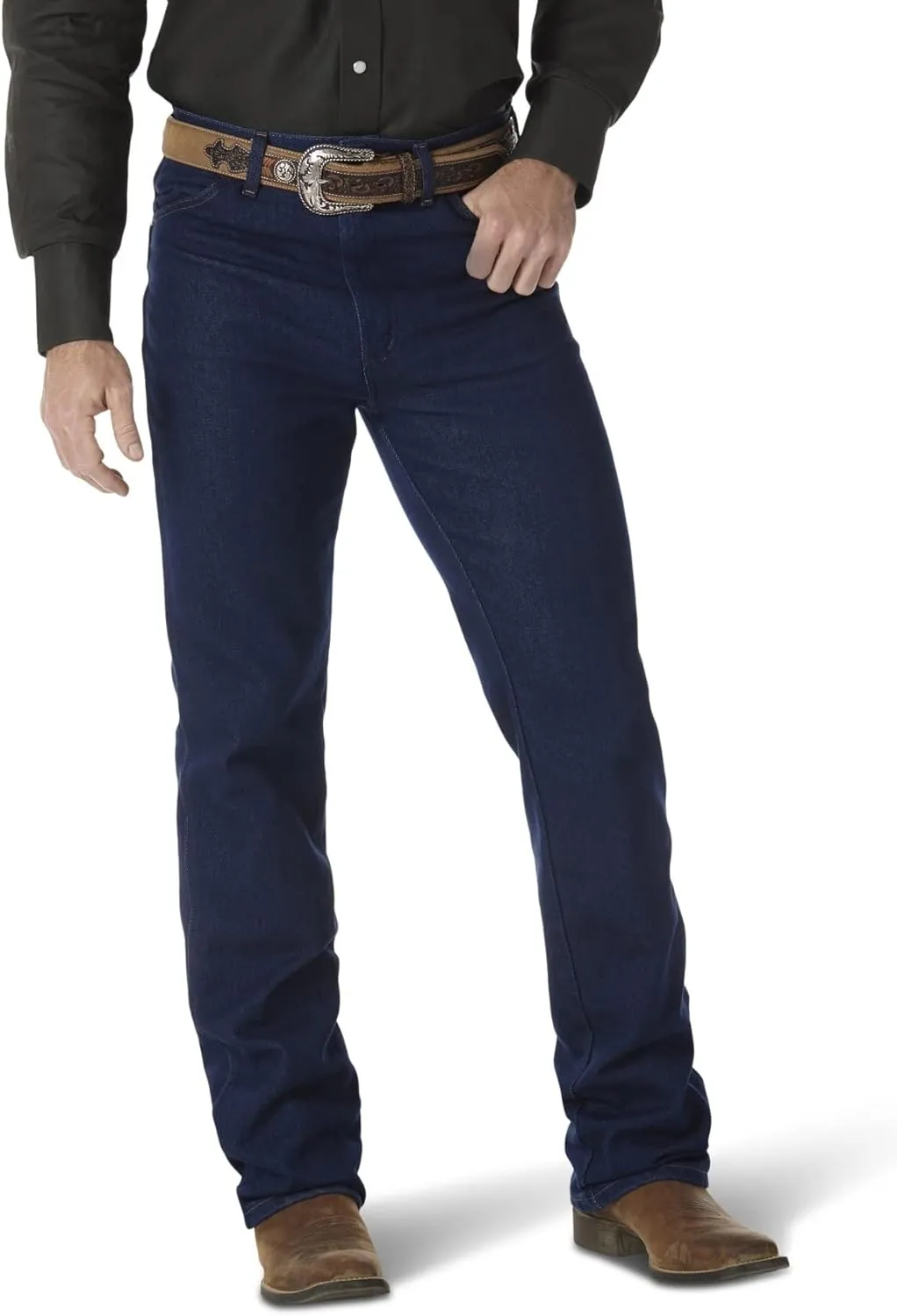 Wrangler Men's Cowboy Cut Stretch Slim Fit Boot Cut Jean