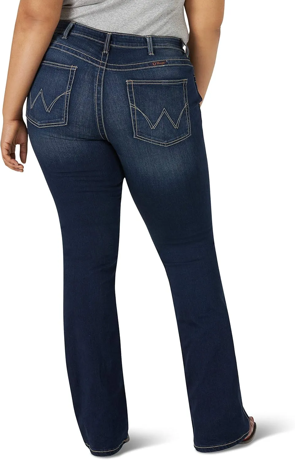 Wrangler Women's Q-Baby Mid Rise Boot Cut Ultimate Riding Jean