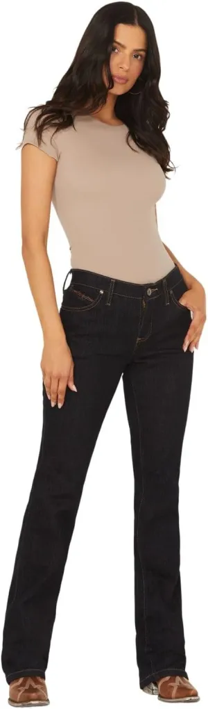 Wrangler Women's Q-Baby Mid Rise Boot Cut Ultimate Riding Jean