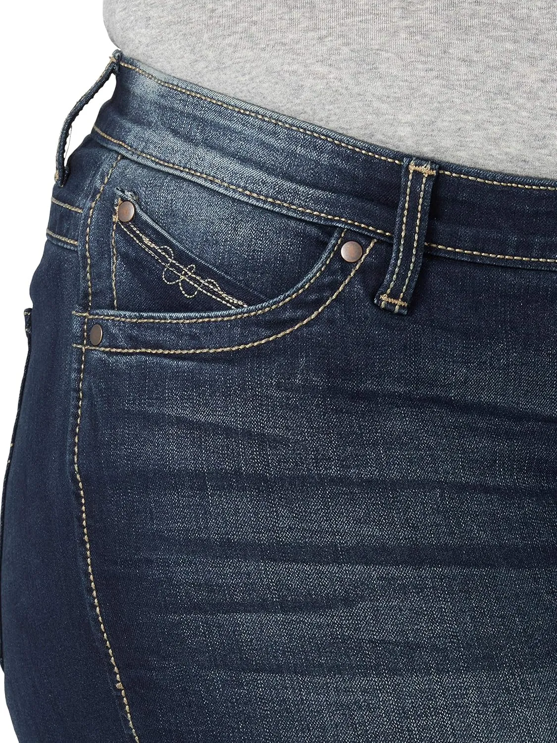 Wrangler Women's Q-Baby Mid Rise Boot Cut Ultimate Riding Jean