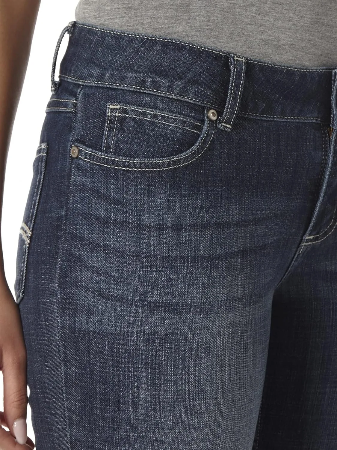 Wrangler Womens Western Mid Rise Stretch Boot Cut Jean