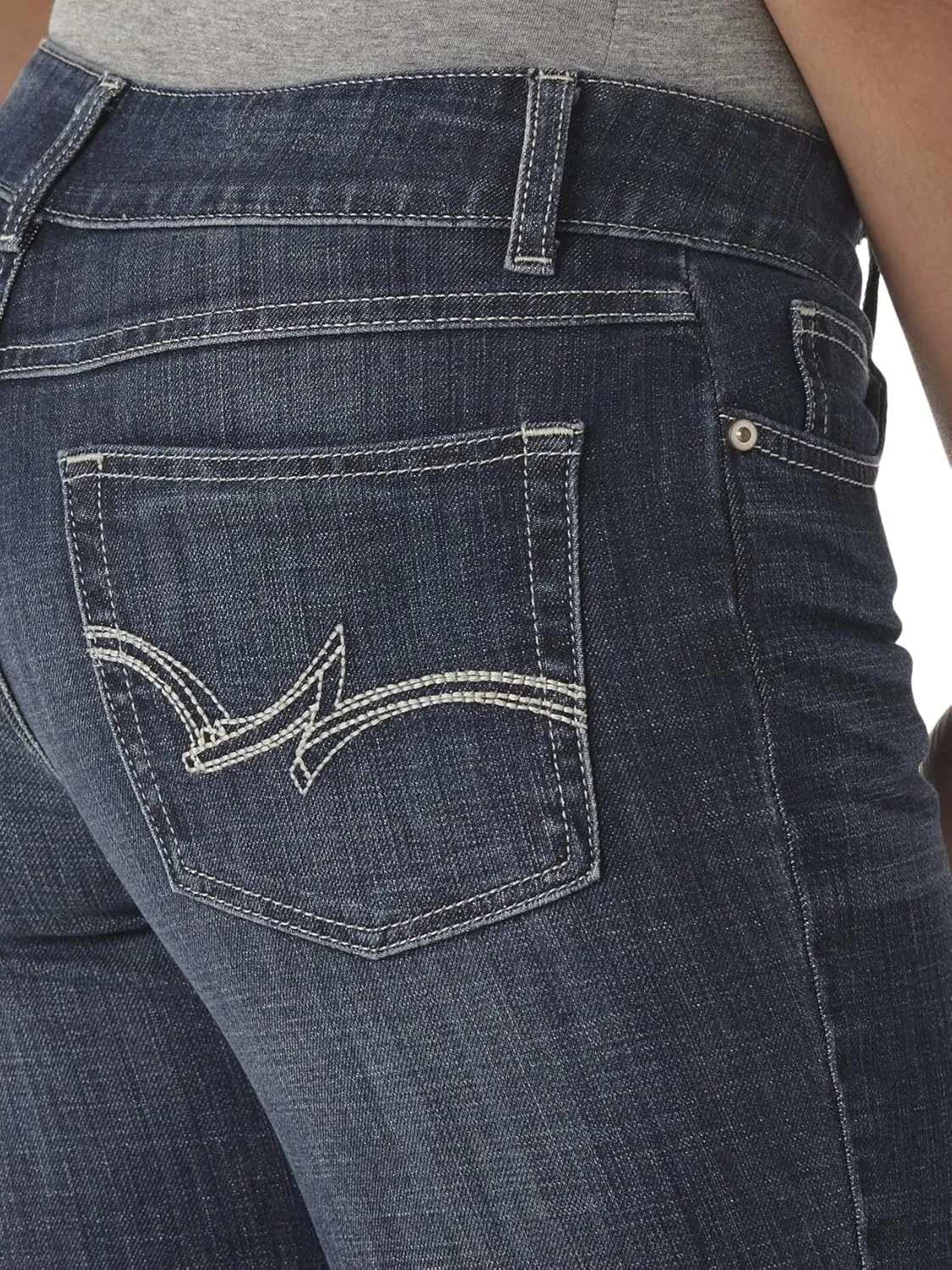 Wrangler Womens Western Mid Rise Stretch Boot Cut Jean