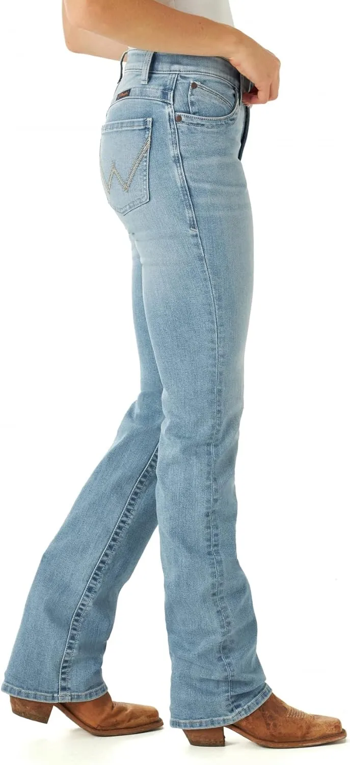 Wrangler Women's Willow Mid Rise Boot Cut Ultimate Riding Jeans