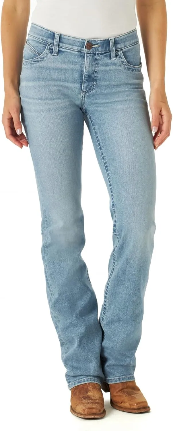 Wrangler Women's Willow Mid Rise Boot Cut Ultimate Riding Jeans