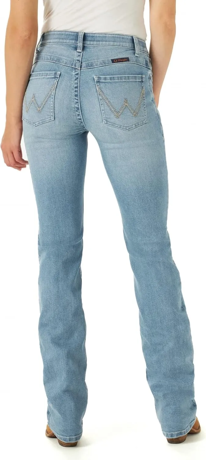 Wrangler Women's Willow Mid Rise Boot Cut Ultimate Riding Jeans