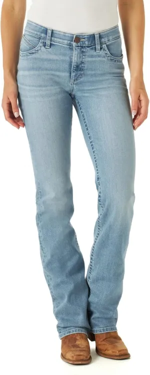 Wrangler Women's Willow Mid Rise Boot Cut Ultimate Riding Jeans
