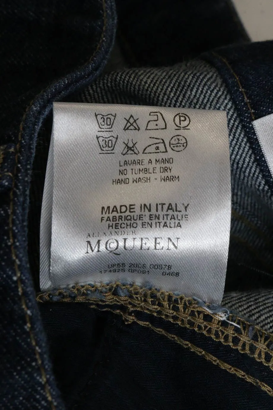 [WW23282] Alexander McQueen | Denim Pants
